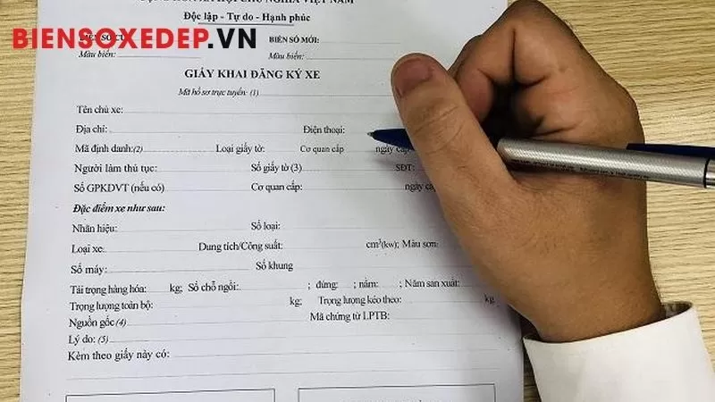 hồ sơ đăng k&yacute; xe &ocirc; t&ocirc;