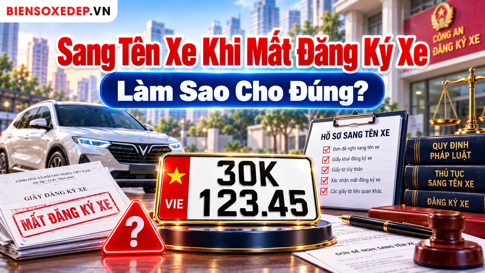 Sang Tên Xe Khi Mất Đăng Ký Xe – Làm Sao Cho Đúng? 