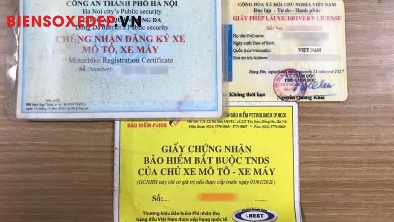 Thời gian xử l&yacute; hồ sơ đăng k&yacute; xe